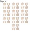 20pcs Wooden Tulip Shapes, Ideal for DIY Crafts, 3D Paintable Floral Decorations, Light Beige Natural Wood, Perfect for Spring Home Decor