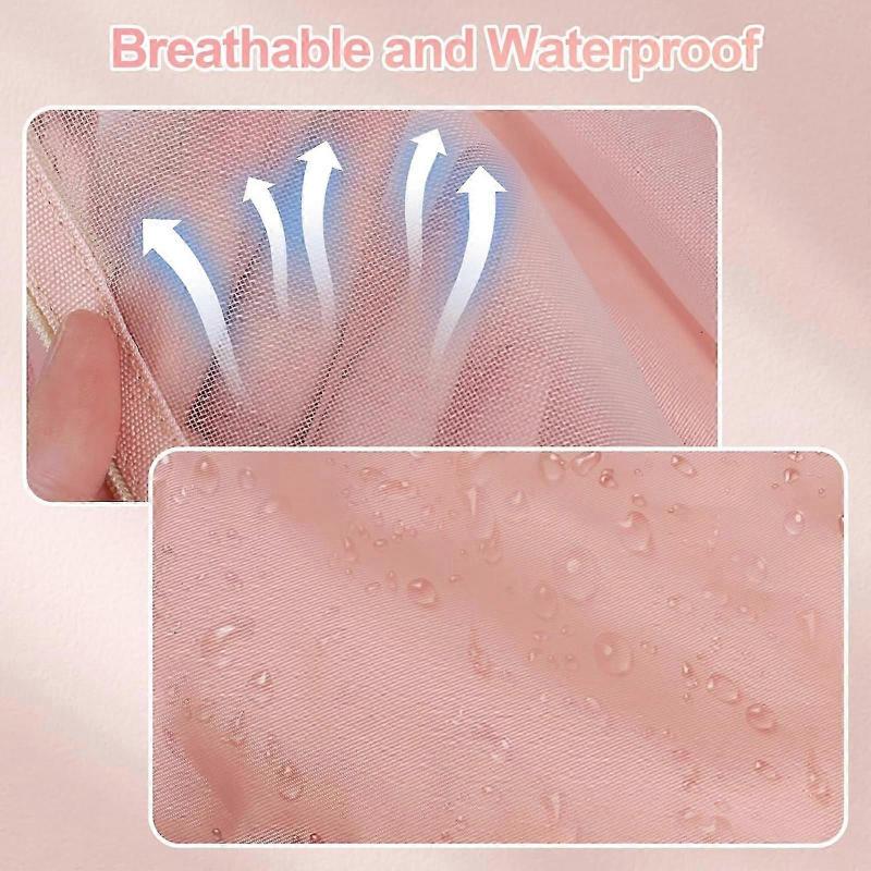 Detachable Makeup Bag, 4 In 1 Portable Cosmetic Bag with Large Capacity Waterproof and Breathable, Hanging Roll Up Travel Toiletry Bag