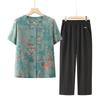 Women's New Chinese Style Printed Short Sleeve Top