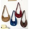 Retro Faux Suede Hobos Shoulder Bags for Women Purse Crossbody Bag Texture Velvet Female Underarm Bags Fall Winter Handbags