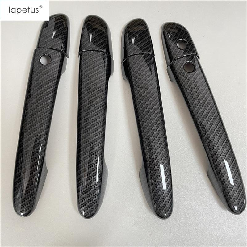 For Mazda 6  - 2024 Car Door Handle Molding Decoration Cover Trim ABS Bright Chrome / Carbon Fiber Accessories Exterior Kit