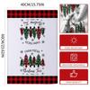 Santa Claus Xmas Hand Towels Reindeer Dish Towels Christmas Decorations Cleaning Cloth  Winter Home