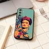 Art F-Frida Kahlo phone Case For Samsung Galaxy A73,A72,A71,A70,A53,A52,A51,Others Soft Black Shell