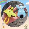 PU Leather Bus Shape Keychain Unique Bag Hanging Decoration Cartoon Airplane Keychain  Gift