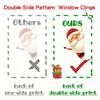 Christmas Window Clings Stickers Double-Sided Decals for Glass Indoor and Outdoor Festive Decoration Vibrant Festive Graphics Christmas Decorations