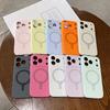 Applicable to iPhone17Pro mobile phone case, liquid silicone one-piece magnetic suction Apple 16 solid color fine hole all-inclusive case