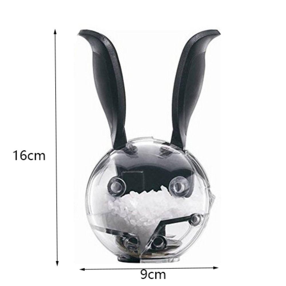 Manual Rabbit Ears Salt Pepper Mill Ball Shaped Plastic Abrader Salt and Pepper Grinder Restaurant