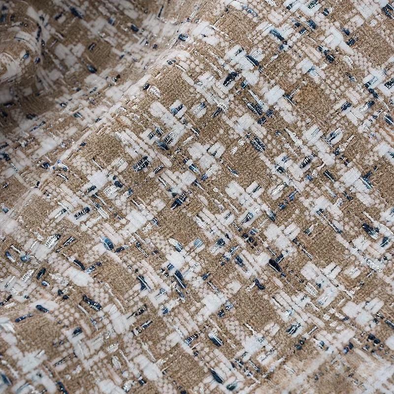 

Small Fragrant Wind Woolen Cloth Fabric Dress By Meter for Coats Clothing Sewing Plain Soft Skin-friendly Cloth Needlework Drape 100x150cm