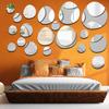 Modern 3D Acrylic Mirror Wall Stickers Egg Cobblestone Geometric Pattern DIY Art Wall Decal for Home Bedroom TV Background Decor