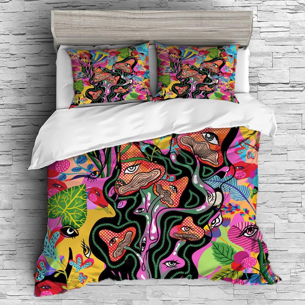 Abstract Gorgeous Graffiti Bedding Three-Piece Quilt Cover