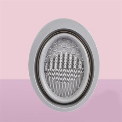 Zachte Siliconen Make-up Kwasten Reiniger Opvouwbare Poederdons Reinigingskom Oogschaduw Kwast Reinigingspad Schoonheidsgereedschap Draagbaar Wassen