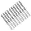 10pcs Carbide CNC 4 Flute Spiral Bit End Mill Cutter 3.175 X 22mm
