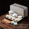 Mutton Fat Jade White Porcelain Kung Fu Tea Set