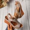 Fashion 2025 Women Wedge Sandals New Summer High Heels Fashion Open Toe Lightweight Wedges Heeled Shoes Sandalias De Mujer Plus Size 43