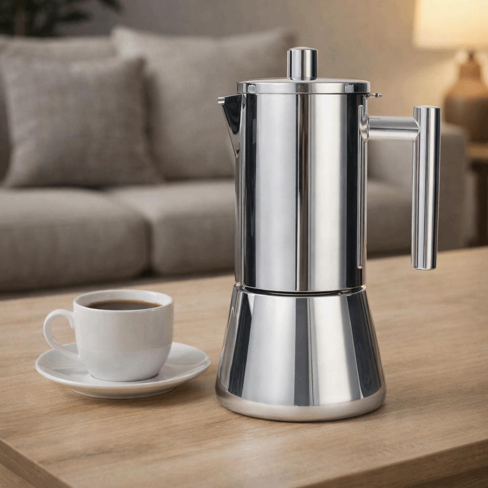Stainless Steel Mocha Pot Antioxidant Espresso Percolator Espresso Maker Pot  Induction Cooker