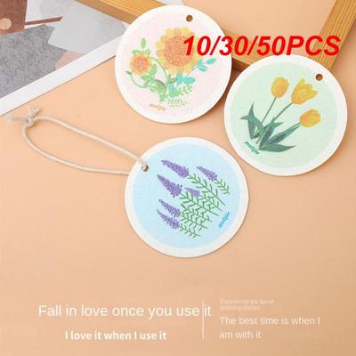 10/30/50PCS Compressed Dishwashing Wood Pulp Cotton Wipe Compressed Water Absorbent  Pan Wash Cloth