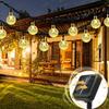 Auting Solar String Lights, Outdoor Waterproof, 60 Bulbs, 11m, Warm White LED, 8 Lighting Modes, IP65