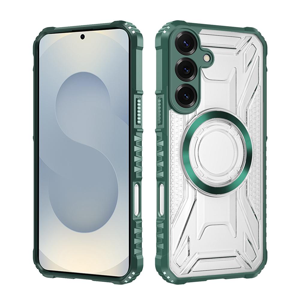 KEYSION Custodia Magnetica Trasparente per Samsung S26 Ultra 5G Silicone+PC Custodia per Telefono Resistente agli Urti per Galaxy S26 S26+Plus