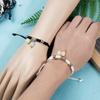 2 Pcs Braided Rope Bracelet Luminous Bead Charm String Bracelet Adjustable Friendship Couples Bracelets Jewelry