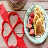 4 Holes Flower Heart Shape Silicone Pancake Maker Non Stick Omelette Egg Mold for Omelette Waffles Mold DIY Baking