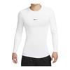 Nike Tight Long Sleeve Fitness Top FB7920 L Dri-FIT White/Black