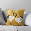 Golden Cranes Japanese Art Throw Cushions & Pillows Without Core