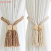 2Pcs Magnetic Wooden Tassel Window Curtain Curtain Holdbacks Bathroom Shower Curtain Accessories Home Decor Curtain Buckles