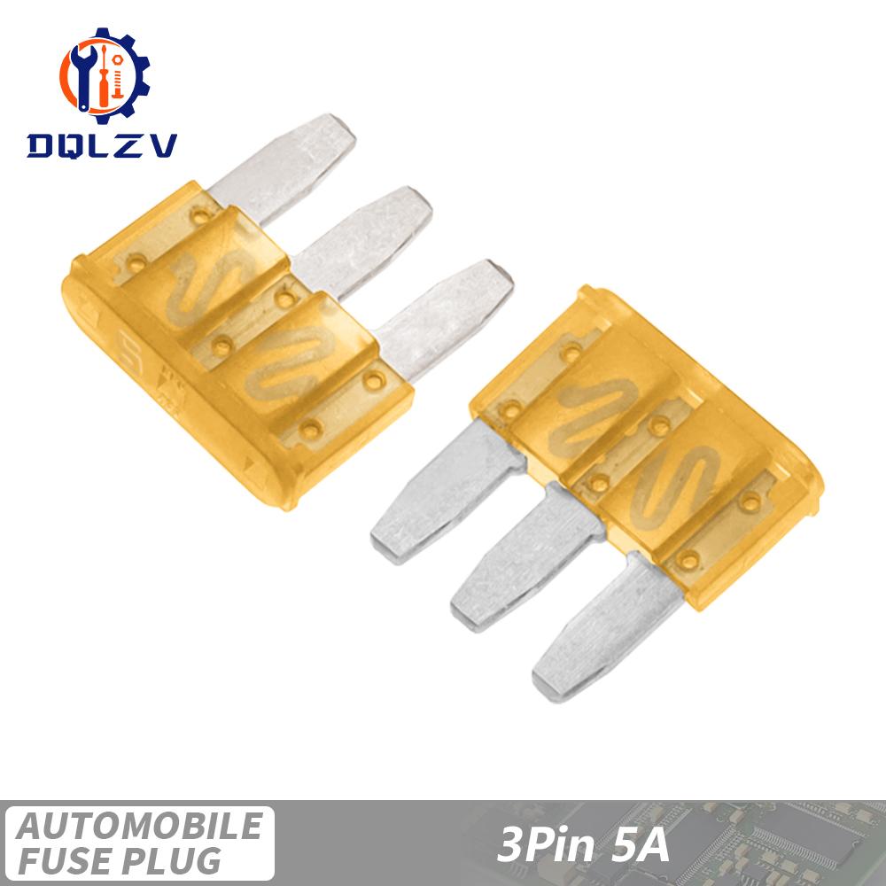 Micro3 Fuse 3 Pins High Quality Automotive Car Fuses For Ford Focus Mondeo Dodge JEEP 5A 7.5A 10A 15A 20A 25A 30A
