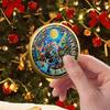 Coin Christmas Christmas Tree Santa Claus Commemorative Coin Merry Christmas Collectible Coin Challenge Coin Souvenir Coin Metal