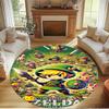 The Legend of Zelda Print Round Rug, Washable Floor Carpet, For Entryway Dorm Laundry Room Office Study, Home Decor Birthday Christmas Gift