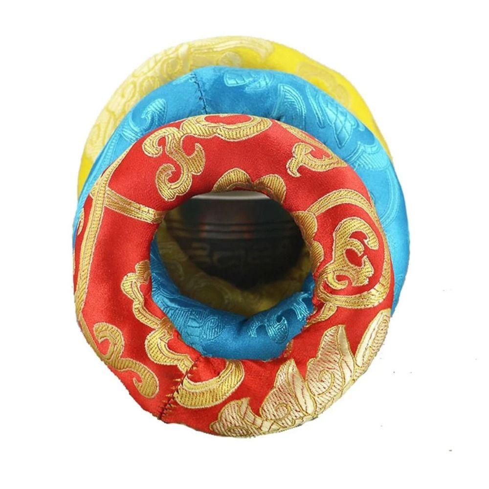 Hand Hammered Yoga Tibetan Singing Bowl Mat Chakra Buddhist Supplies Tibetan Bowl Pillow  Buddhist