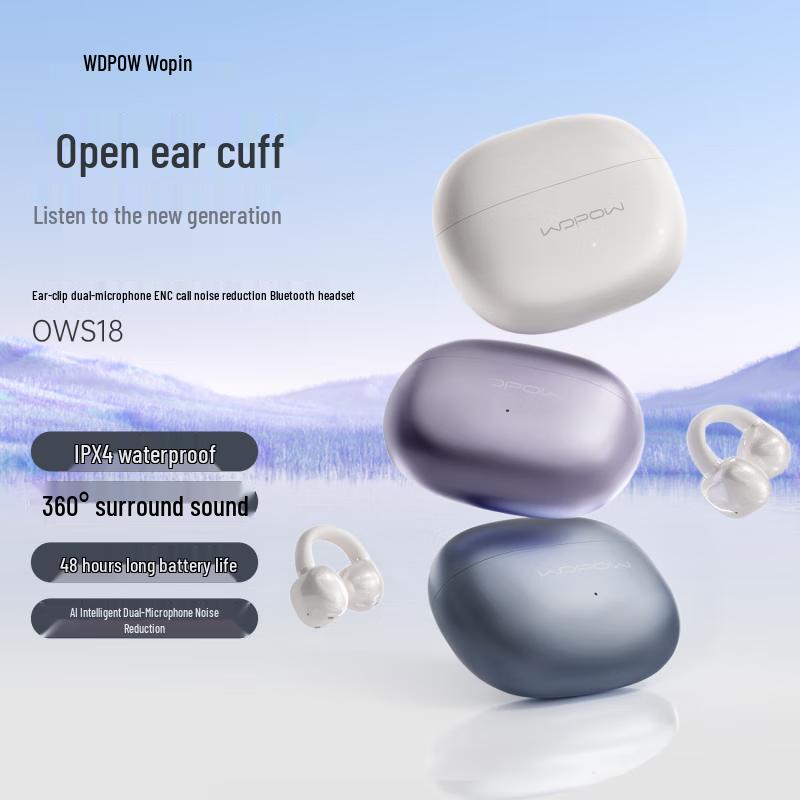 Wopow OWS18 Clip-On Bluetooth Earphones