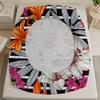 3pcs Fitted Sheet Set Black And White Stripes With Pinecones And Poinsettias Bed Sheet With Pillowcases For Bedroom Decor