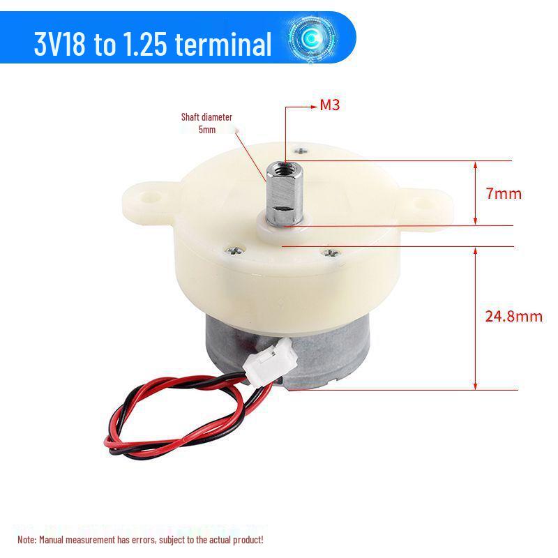 300 Gear Motor 3V-6V for Robot, Rotating Crafts, Electric Light Box - Low Speed