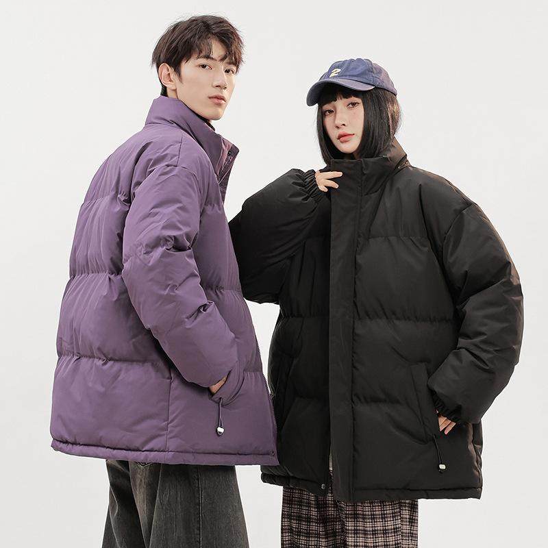 Teen Dopamine Cotton-padded Clothes New Couple Candy-colored Bread Clothes Cotton Clothes Men