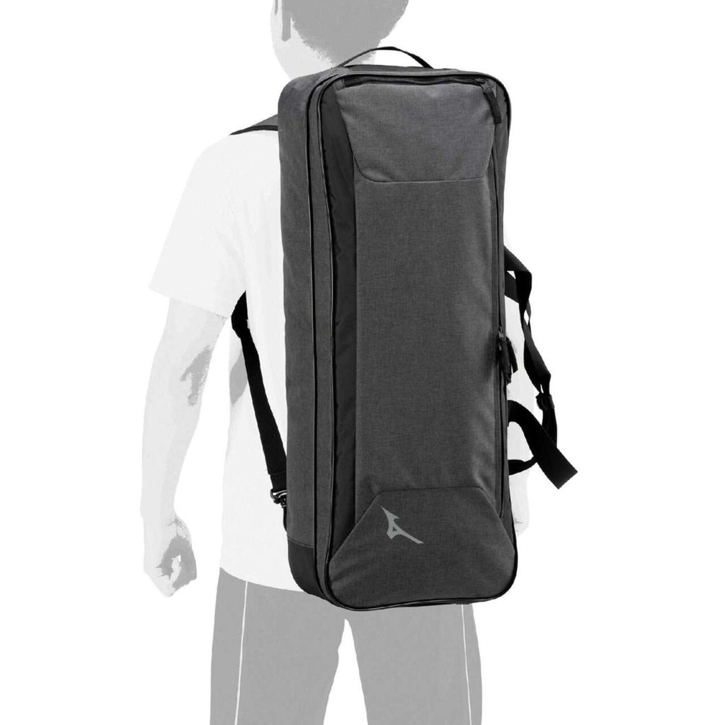 MIZUNO Badminton Racket Tournament Black Heather Bag, Case, 2-Way Bag, 73JDC001,