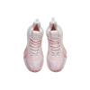 Anta Women's Bubble Pop Mid Top Practical Basketball Shoes Pink White 122211603Q-4