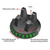 Car Phone Holder 360-Degree Universal Base Non-Slip Slot Soft Silicone Rotatable Safe Support Temporary Parking Card