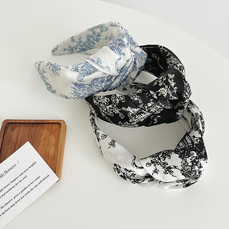 Bohemian Bohemian Flower Silk Satin  Big Knot Hairbands Headbands Ornament Accessories Hair Accessories