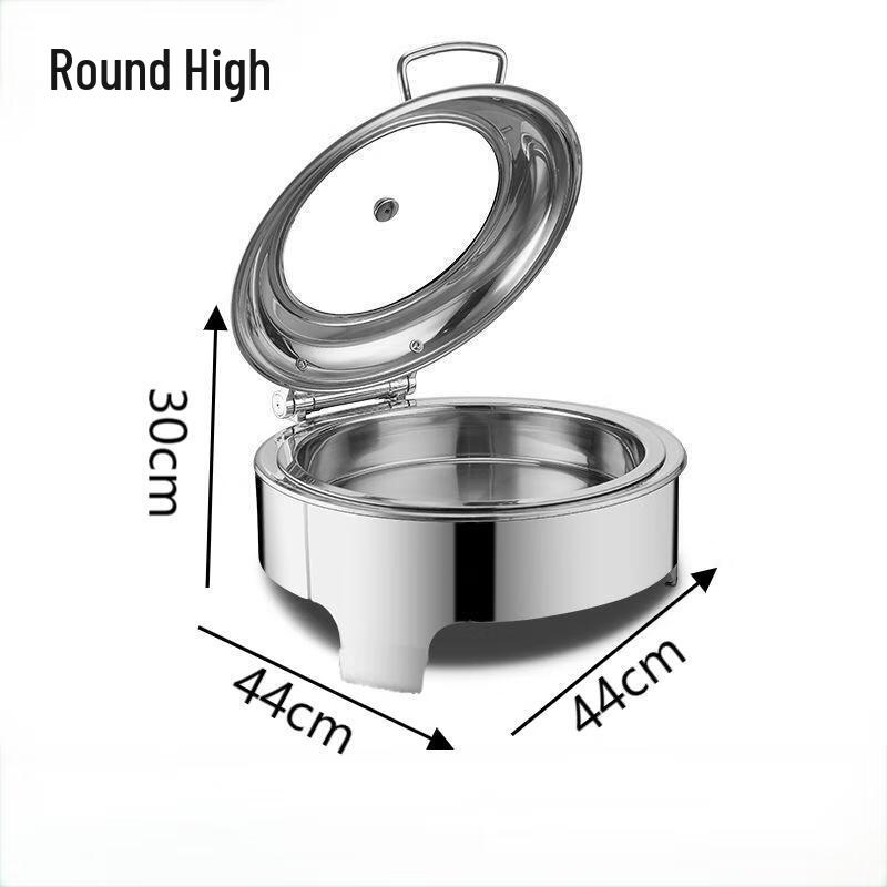Commercial Stainless Steel Round Buffet Food Warmer