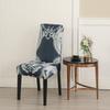 Printed Stretch Chair Cover For Dining Room Office Banquet Kitchen El Chair Protector Elastic Removable Anti-Dirty Seat Cover