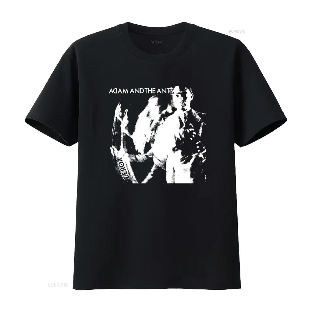 Adam and the Ants Band Print T Shirt for Retro Rock Style Fashion Vintage Washed Graphic Comfortable Versatile Designer Clothes