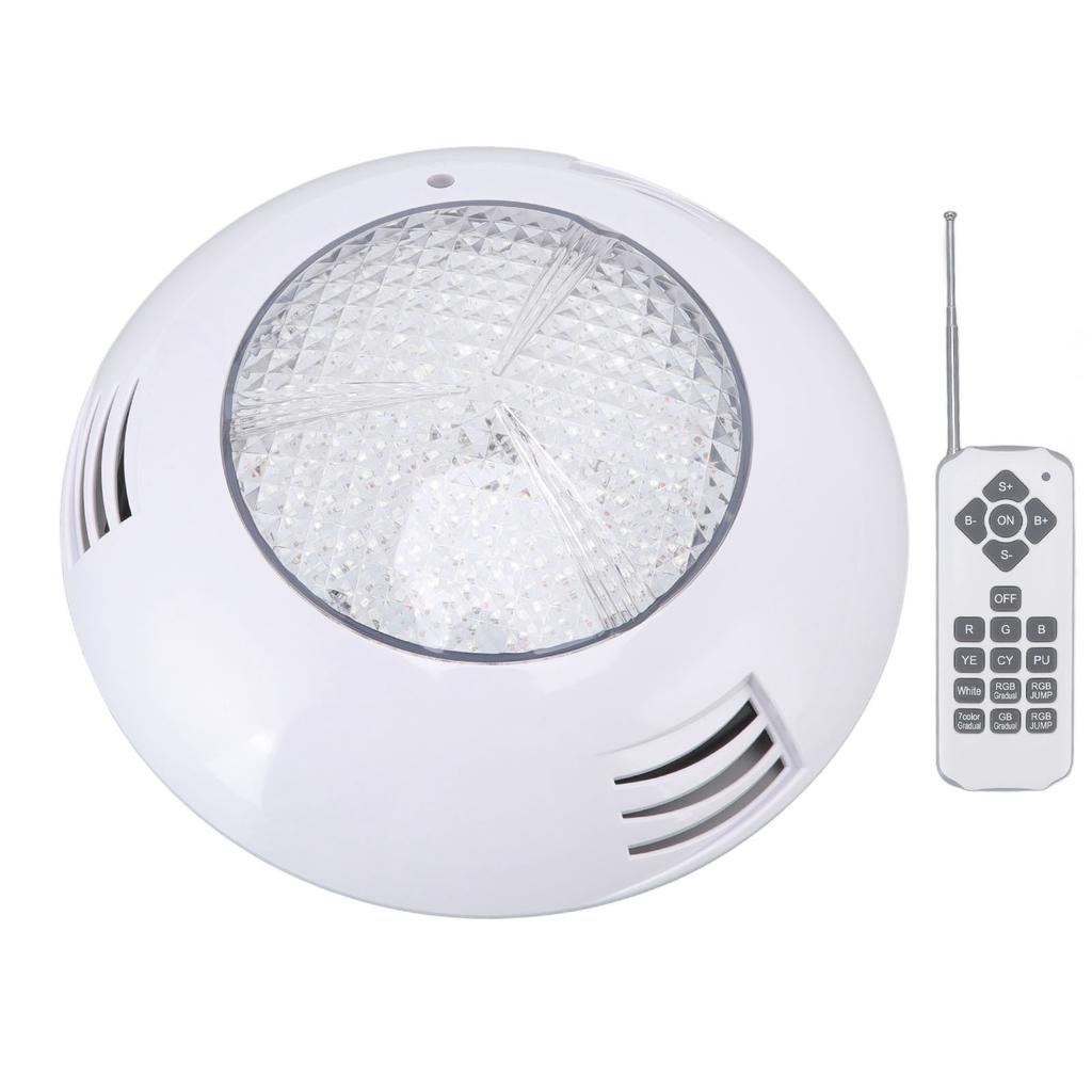LED Poolleuchten AC12V RGB Fernbedienung IP68 Wasserdicht Hohe Lichtdurchlässigkeit Langlebiges ABS PC Aquarium