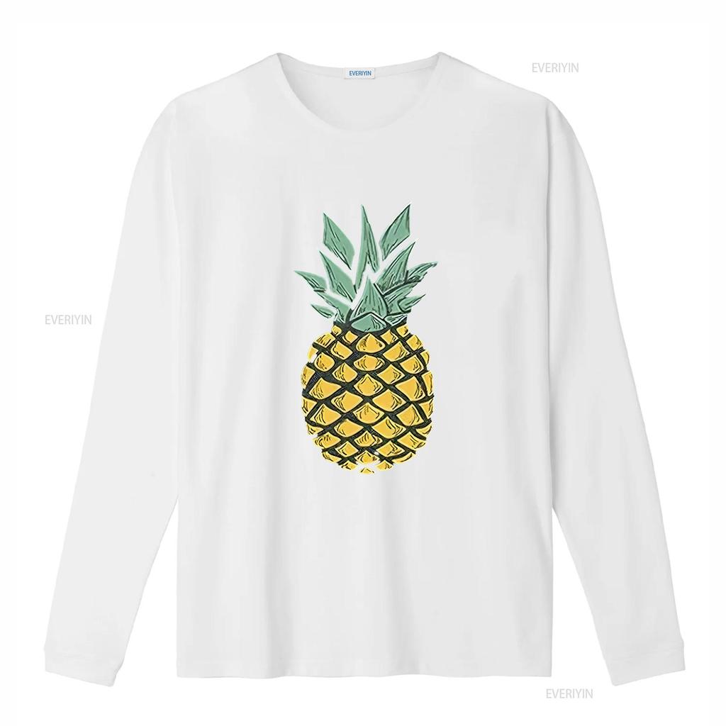 Womens Pineapple T Shirt Cute S Summer Vacation  Cotton Aloha Black Vintage Washed Fashion Versatile Stretched Stylish Homme