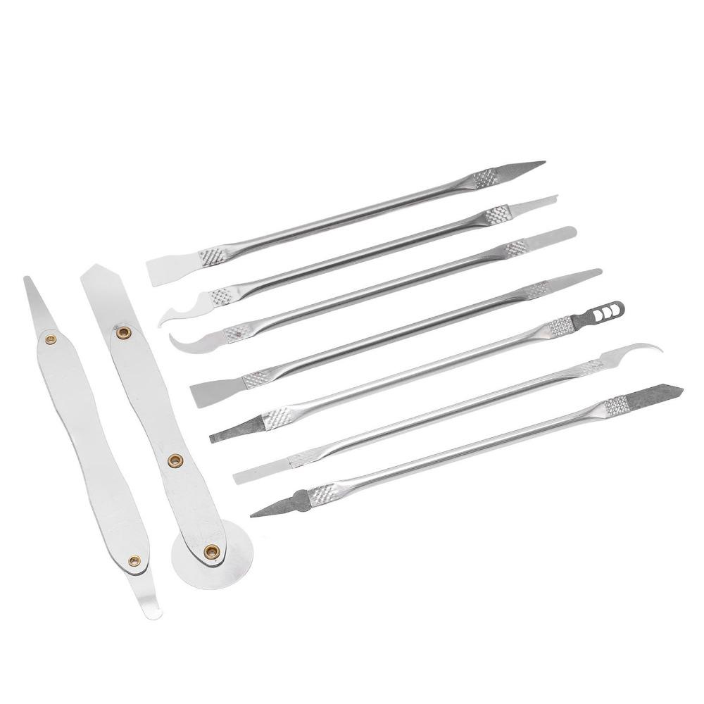 10 PCS Double Ended Metal Spatula Set Ultra Thin Repair Tool Kit  Electronics Repair