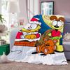 Cartoon cute G GarfieldS Blanket For Sofa Office Bed Plane Travel Sleep Read Relax Camping Soft And Warm
