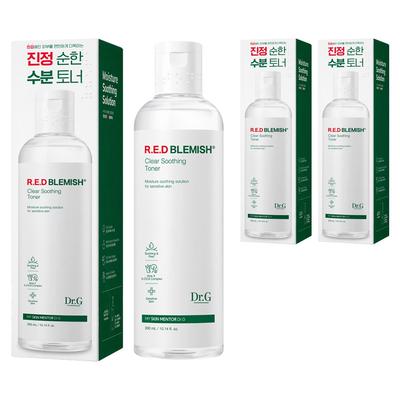 Red Blemish Clear Soothing Toner, 300ml, 3 Packs