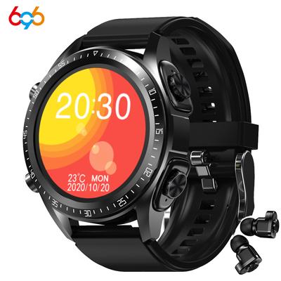 2 In 1 Tws Blue Tooth Earphone Smart Watch Wireless Headphone Hifi Music Headset Earbuds 1.28 Inch Heart Rate Sports Smartwatch