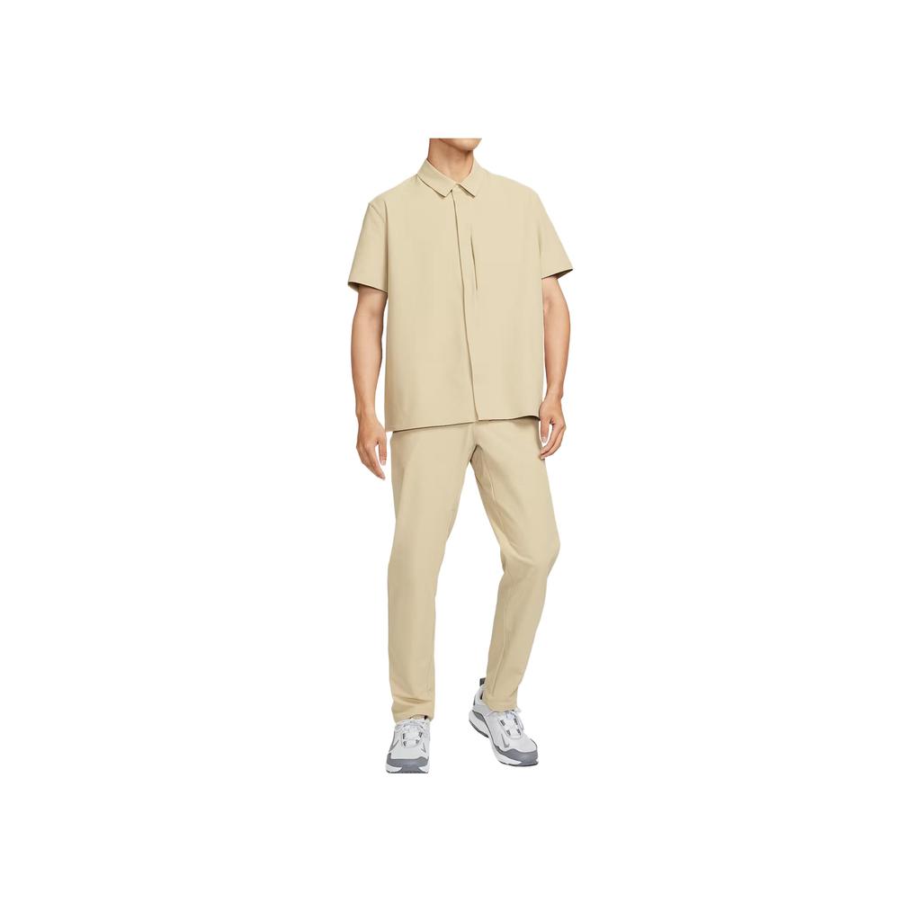 Nike Dri-Fit 24.7 Perfetto Stretch Moda Confortevole Trendy Minimalista Camicia Manica Corta Uomo camicie Desert-Khaki HQ6959-253