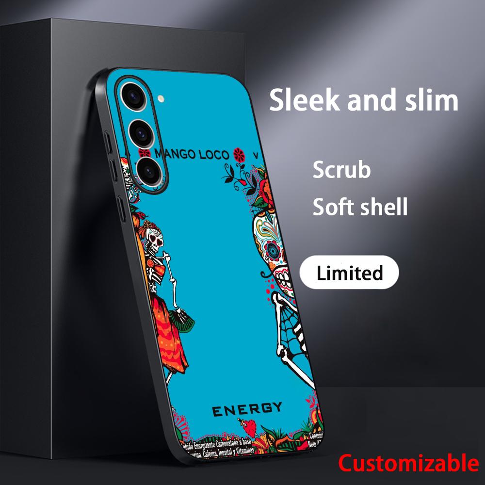 MonsterS Saftgetränk Geschmack E-energyS Handyhülle Für Samsung Galaxy S25 S24 S23 S22 S21 S20 Plus Ultra Note20 Weich Schwarz